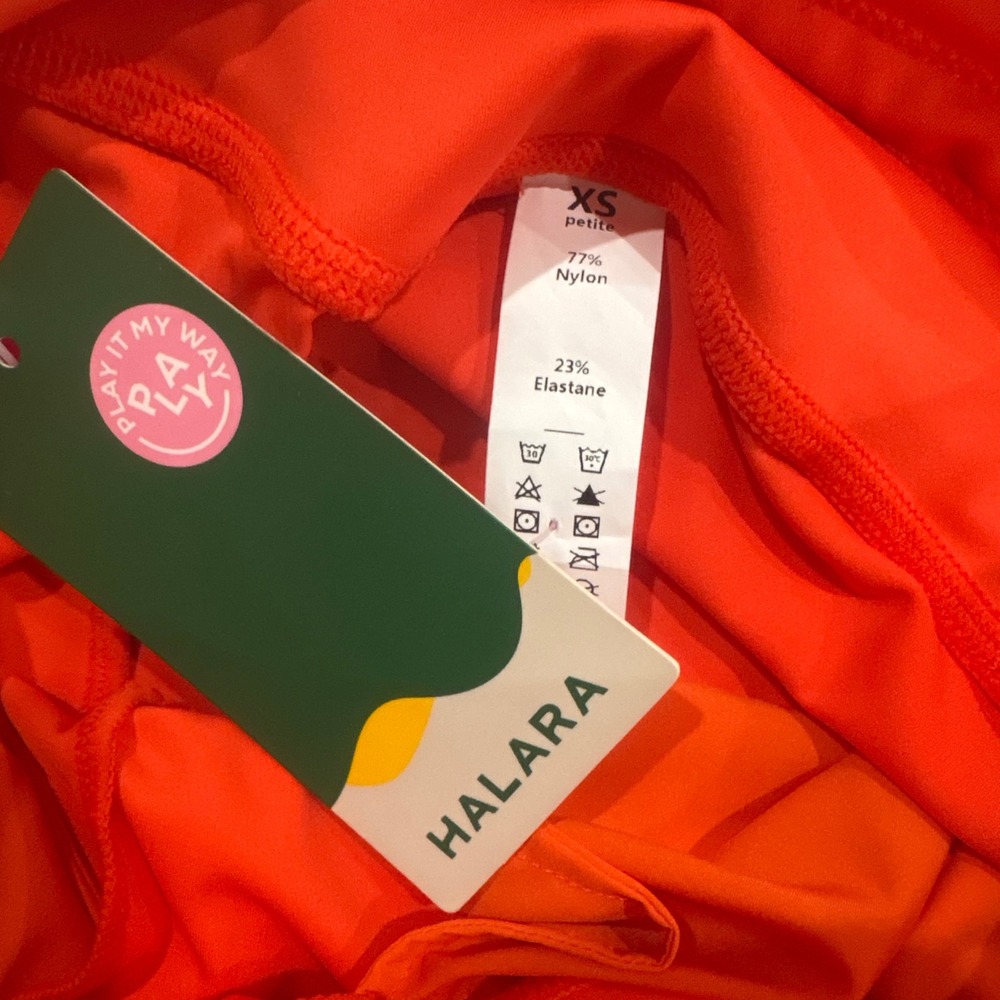 NWT Halara Softlyzero Plush High Waisted Drawstring Joggers in Tigerlily Size XS - Picture 10 of 10